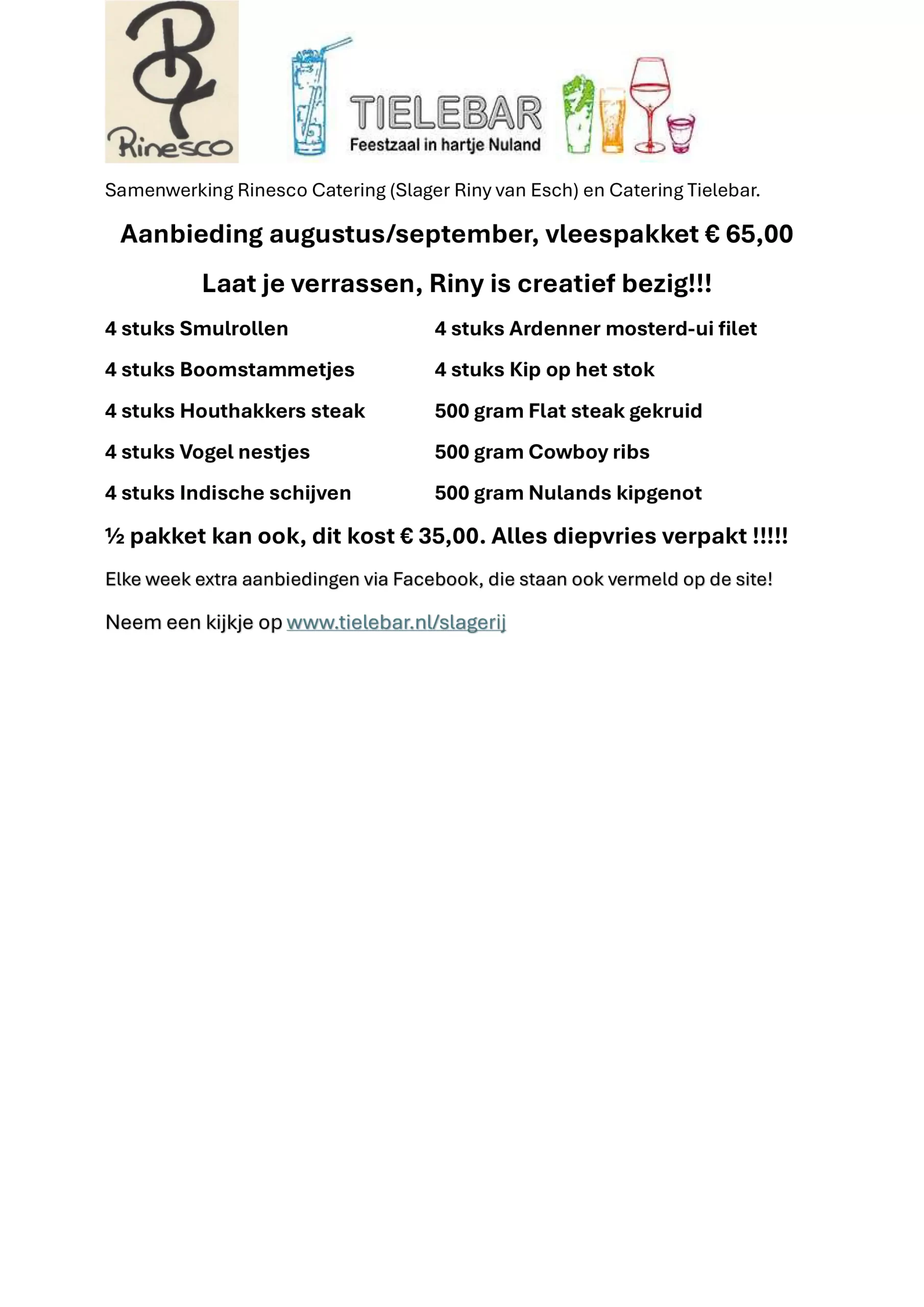 maandaanbieding