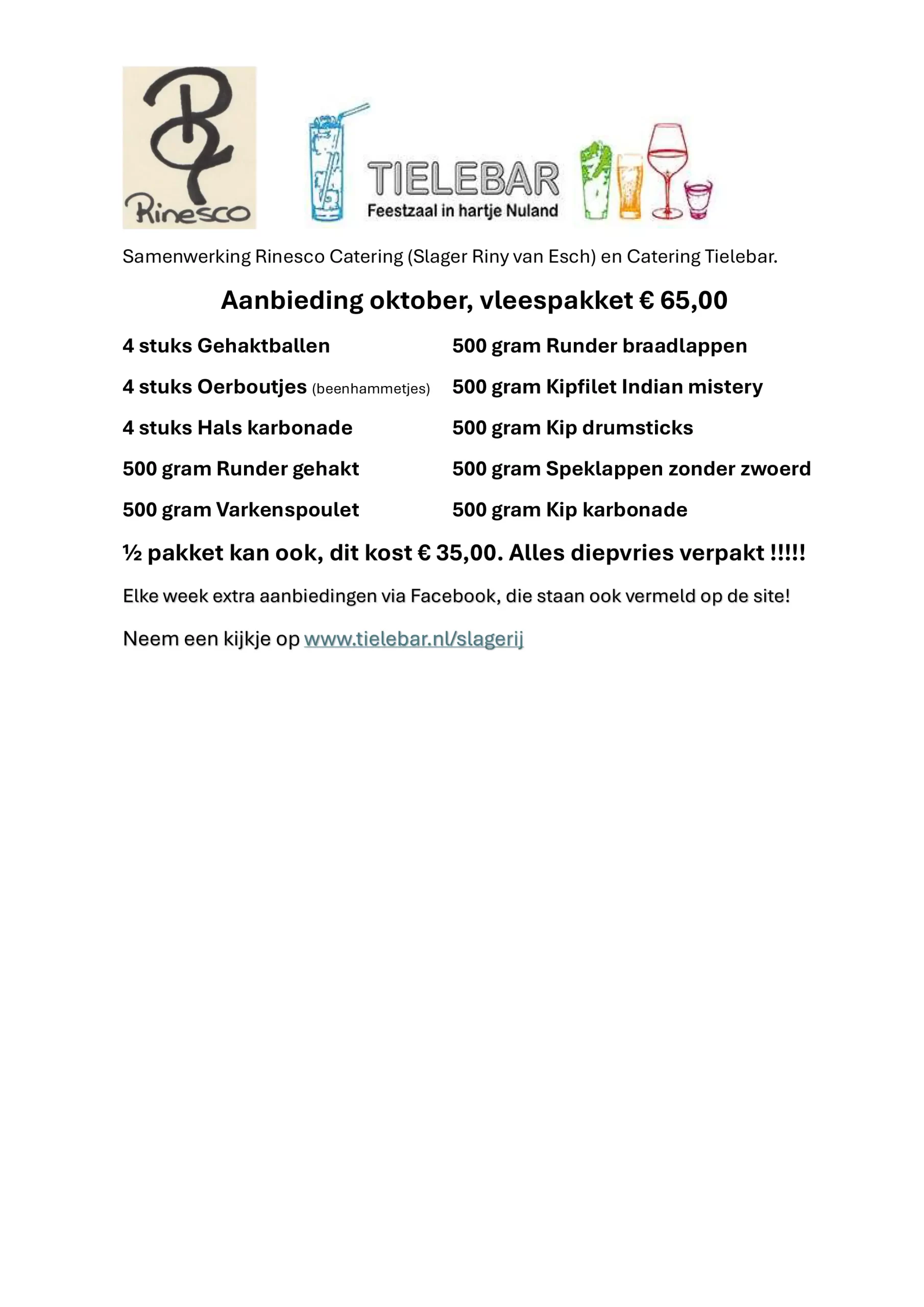 maandaanbieding