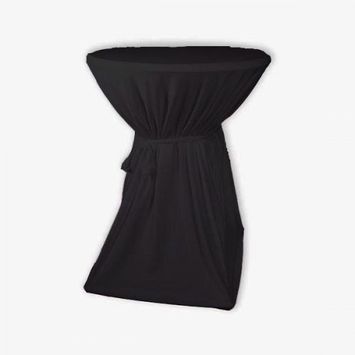 Tielebar catering & verhuur artikel tafelrok voor bartafel zwart